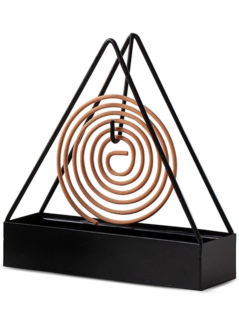 ChicAbode Mosquito Coil Holder, Iron Mosquito Coil Holder, Durable Metal Mosquito Repellent Anti Mosquitoes Tray, Coil Holder for Home (Triangle) - Image 1